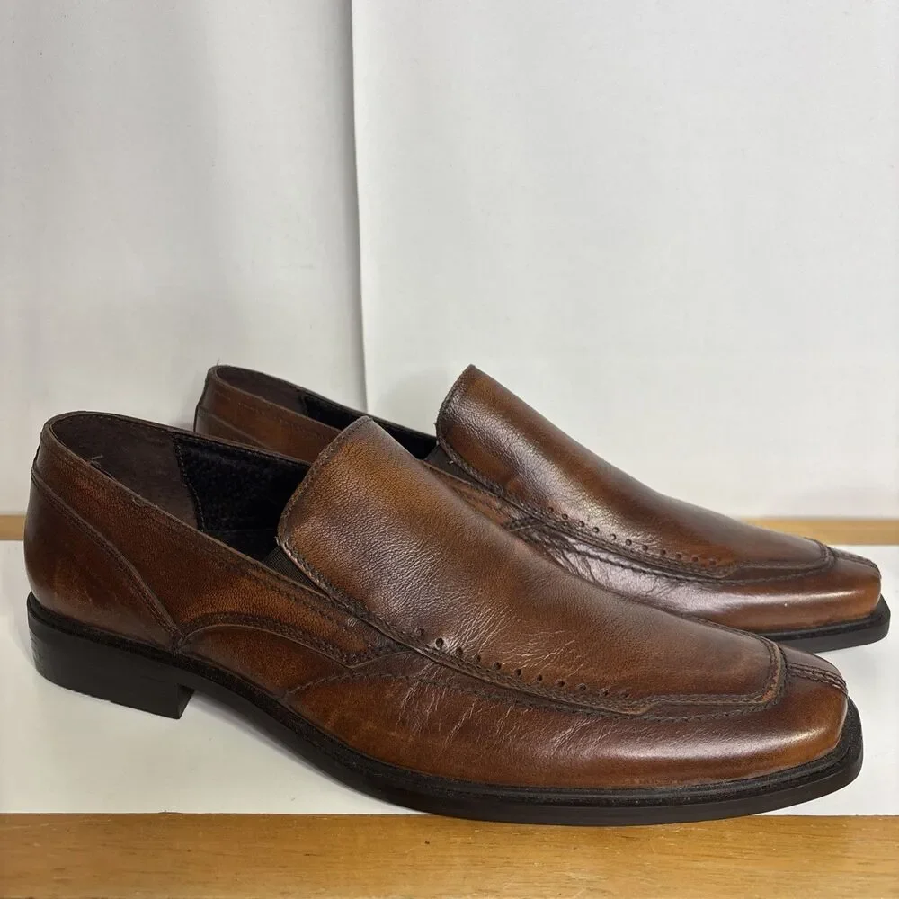 Nicola Bendon Brown Oxfords Shoes Semi Pointed Dress Shoe 8.5 41  Casual Leather